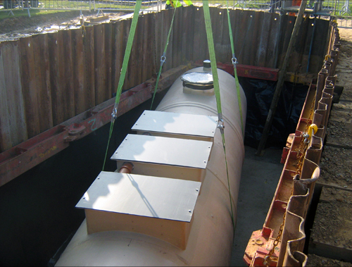 Bacton Sewage Plant cofferdam install